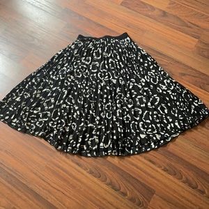 Pleated circle skirt
